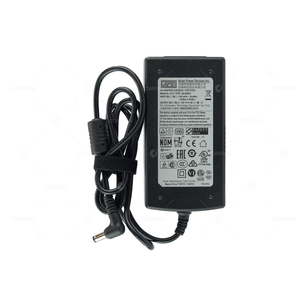 DA-60M12 APD ASIAN POWER DEVICES 60W 12V 5A AC/DC ADAPTER -